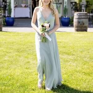 Jenny Yoo Dani Dress in Morning Mist Size 2